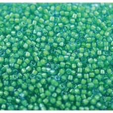 11/0 Miyuki Delica Beads - Luminous Mermaid Green - 7.2gm