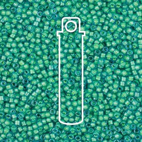 11/0 Miyuki Delica Beads - Luminous Mermaid Green - 7.2gm