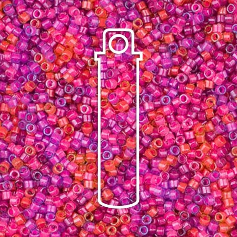 11/0 Miyuki Delica Beads - Luminous Mix 4 - 7.2gm 11/0 Miyuki Delica Beads - Luminous Mix 4 - 7.2gm