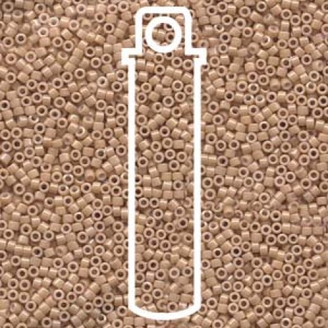 11/0 Delica Seed Beads - Opaque Tan - 7.2gm 11/0 Delica Seed Beads - Opaque Tan - 7.2gm