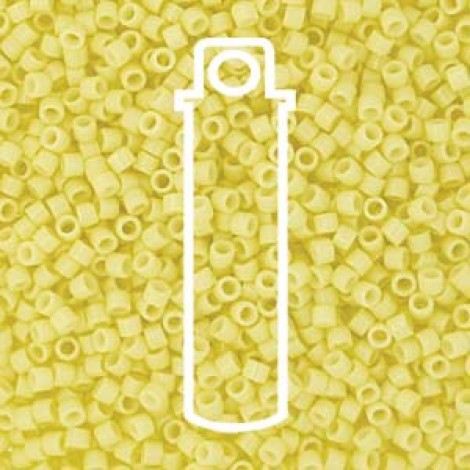 11/0 Delica Seed Beads - Duracoat Opaque Light Lemon
