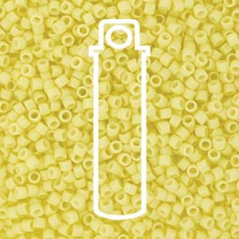 11/0 Delica Seed Beads - Duracoat Opaque Light Lemon - 7.2gm