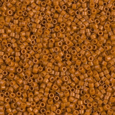 11/0 Miyuki Delica Beads - Duracoat Opaque Persimmon - 7.2gm 11/0 Miyuki Delica Beads - Duracoat Opaque Persimmon - 7.2gm