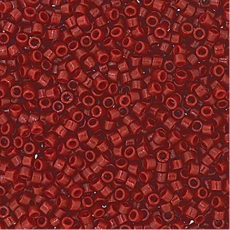 11/0 Delica Seed Beads - Duracoat Opaque Maroon - 50gm Bulk Pack