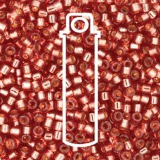 11/0 Delica Seed Beads - Duracoat Silverlined Magenta - 7.2gm