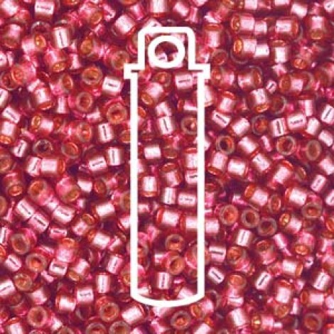 11/0 Delica Seed Beads - Duracoat Silverlined Petunia - 7.2gm