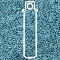 11/0 Delica Seed Beads - Opaque Light Aqua Luster - 7.2gm