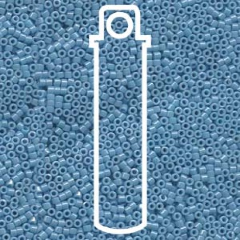 11/0 Delica Seed Beads - Opaque Light Blue Luster - 7.6gm