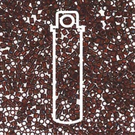11/0 Delica Seed Beads - Picasso Opaque Red Garnet Matte - 7.2gm