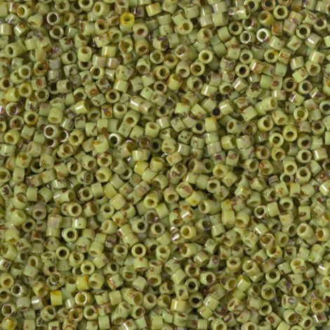 11/0 Delica Beads - Picasso Chartreuse - 50gm Bulk Pack