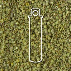11/0 Delica Beads - Picasso Chartreuse - 7.6gm