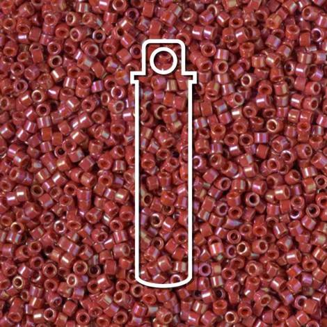 11/0 Delica Seed Beads - Glazed Opaque Dark Red - 7.2gm 11/0 Delica Seed Beads - Glazed Opaque Dark Red - 7.2gm