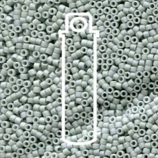 11/0 Delica Seed Beads - Frost Opaque Glaze Cadet Gray - 7.2gm