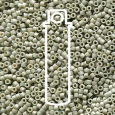 11/0 Delica Seed Beads - Frost Opaque Glaze Gray