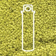 11/0 Miyuki Delica Beads - Frost Opaque Glaze Yellow - 7.2gm