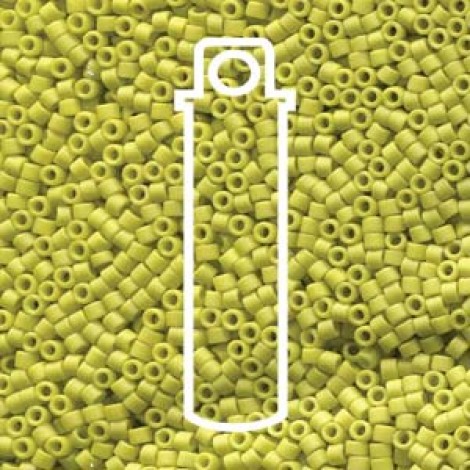 11/0 Miyuki Delica Beads - Frost Opaque Glaze Yellow - 7.2gm