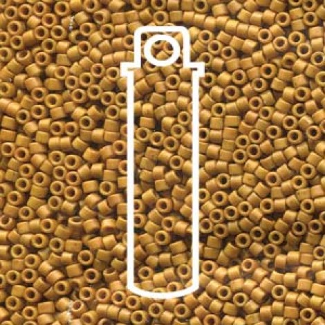 11/0 Delica Seed Beads - Frost Opaque Glaze Pecan - 7.2gm 11/0 Delica Seed Beads - Frost Opaque Glaze Pecan - 7.2gm