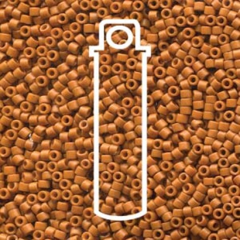 11/0 Delica Seed Beads - Opaque Glaze Burnt Orange - 7.2gm 11/0 Delica Seed Beads - Opaque Glaze Burnt Orange - 7.2gm