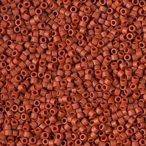 11/0 Delica Seed Beads - Opaque Glaze Red - 50gm 11/0 Delica Seed Beads - Opaque Glaze Red - 50gm