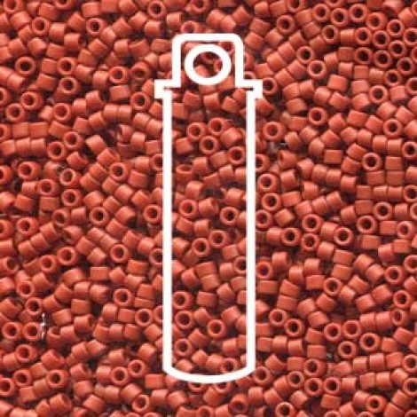 11/0 Delica Seed Beads - Opaque Glaze Red - 7.6gm 11/0 Delica Seed Beads - Opaque Glaze Red - 7.6gm