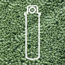 11/0 Delica Seed Beads - Duracoat Opaque Glaze Dark Green