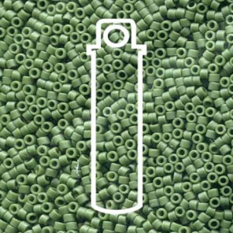 11/0 Delica Seed Beads - Duracoat Opaque Glaze Dark Green - 7.2gm 11/0 Delica Seed Beads - Duracoat Opaque Glaze Dark Green - 7.2gm