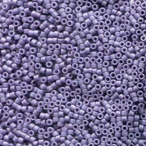 11/0 Miyuki Delica Beads - Frost Opaque Glaze Purple - 7.2gm