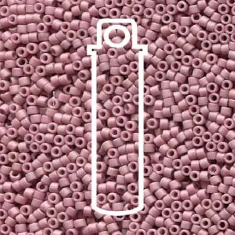 11/0 Miyuki Delica Beads - Frost Opaque Glaze Mauve - 7.2gm 11/0 Miyuki Delica Beads - Frost Opaque Glaze Mauve - 7.2gm
