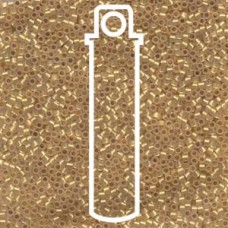 11/0 Delica Seed Beads - 24KT Gold Lined Cream Opal - 7.2gm