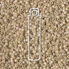 11/0 Delica Beads - Frost Opaque Glaze Rainbow Ivory - 7.2gm