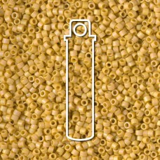 11/0 Delica Beads - Frost Opaque Glaze Rainbow Yellow - 7.2gm