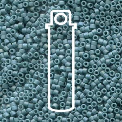 11/0 Delica Seed Beads - Frost Opaque Glaze Rainbow Peacock - 7.2gm 11/0 Delica Seed Beads - Frost Opaque Glaze Rainbow Peacock - 7.2gm