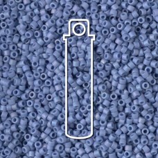 11/0 Delica Beads - Frost Opaque Glaze Rainbow Soft Blue - 7.2gm