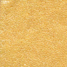 11/0 Delica Seed Beads - Lined Crystal Yellow Luster - 100gm Factory Pack
