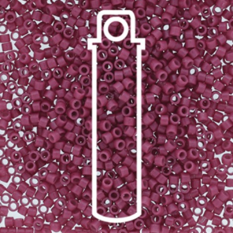 11/0 Delica Beads - Duracoat Opaque Raspberry - 7.2gm