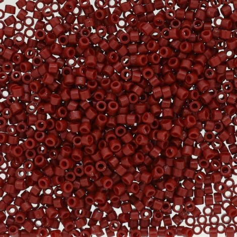 11/0 Delica Beads - Duracoat Opaque Barn Red - 50gm