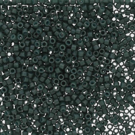 11/0 Delica Beads - Duracoat Opaque Spruce Green - 50gm Bulk Pack
