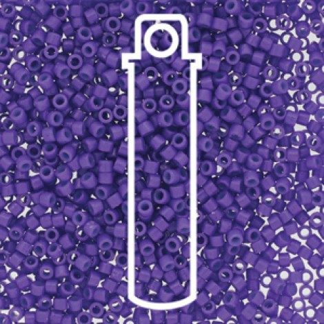 11/0 Delica Beads - Duracoat Opaque Violet Blue - 7.2gm 11/0 Delica Beads - Duracoat Opaque Violet Blue - 7.2gm
