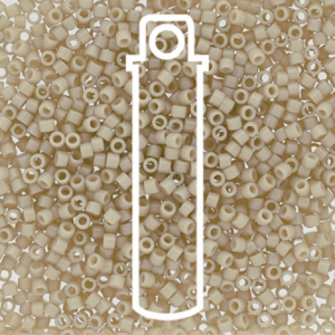 11/0 Delica Beads - Duracoat Opaque Off White - 7.2gm 11/0 Delica Beads - Duracoat Opaque Off White - 7.2gm