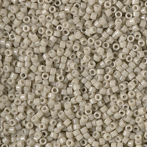 11/0 Delica Beads - Duracoat Opaque Antique White - 50gm Bulk Pack