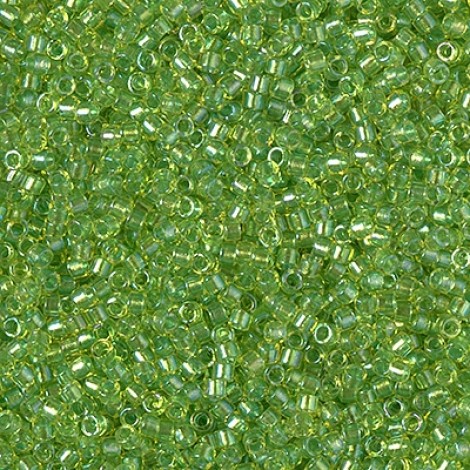 11/0 Delica Beads - Fancy Lined Celery - 7.2gm 11/0 Delica Beads - Fancy Lined Celery - 7.2gm