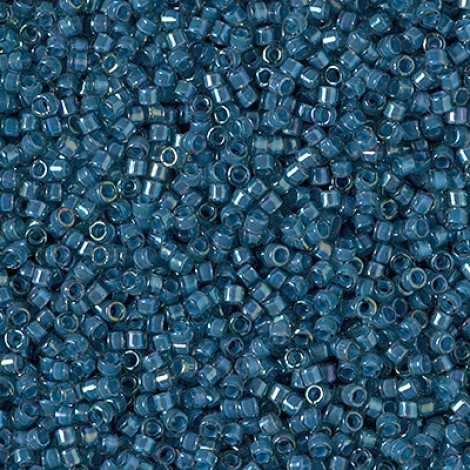 11/0 Delica Beads - Inside LIned Stormy Blue - 7.6gm
