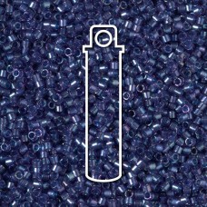 11/0 Delica Beads - Fancy Lined Han Blue - 7.2gm