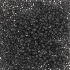 11/0 Delica Beads - Matte Transparent Charcoal - 7.6gm