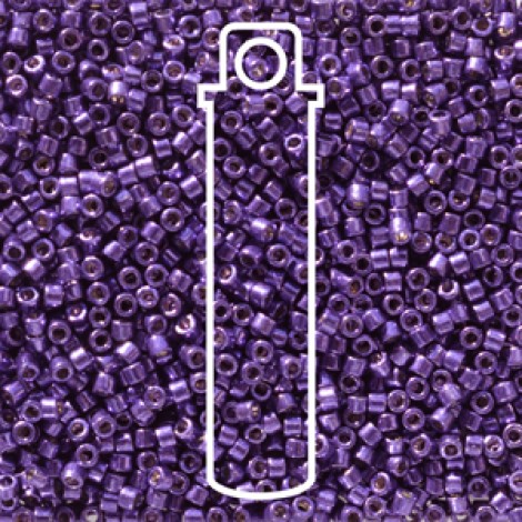 11/0 Delica Duracoat Seed Beads - Galvanised Lilac Night - 7.2gm