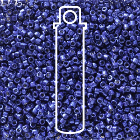 11/0 Delica Duracoat Seed Beads - Galvanised Navy - 7.2gm 11/0 Delica Duracoat Seed Beads - Galvanised Navy - 7.2gm