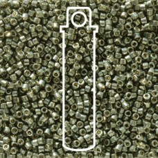 11/0 Delica Duracoat Seed Beads - Galvanised Dark Steel Green - 7.2gm