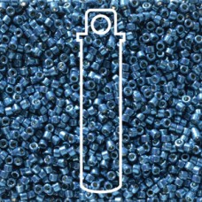 11/0 Delica Duracoat Seed Beads - Galvanised Deep Aqua Blue