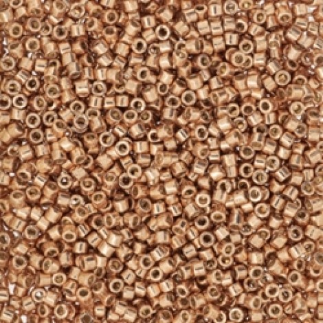 11/0 Delica Duracoat Seed Beads - Galvanised Rose Gold - 7.6gm