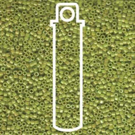 11/0 Delica Seed Beads - Opaque Chartreuse Luster - 7.2gm 11/0 Delica Seed Beads - Opaque Chartreuse Luster - 7.2gm
